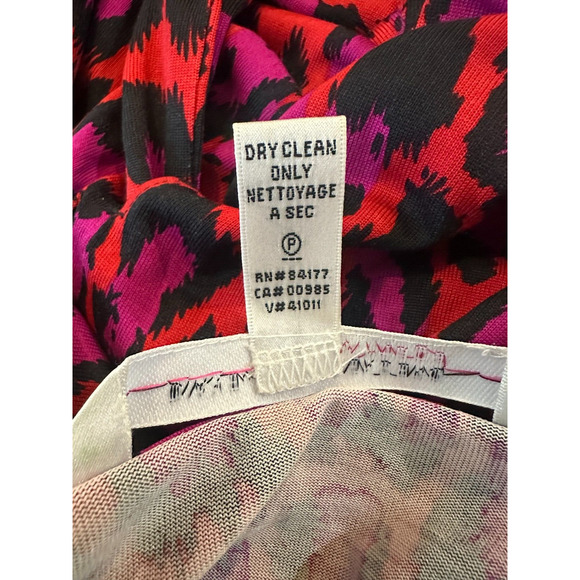 Diane Von Furstenberg Vintage Jill Top Silk Wrap Leopard Print Blouse Size 8 - Picture 11 of 15